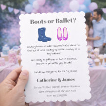 Botas de Cowboy para Menino ou Menina Revelação de