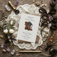 Botas de Cowgirl e Festa de Formatura com Touca