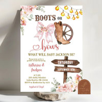 Botas ou Laços Florais Rústicos Revelação de Gêner