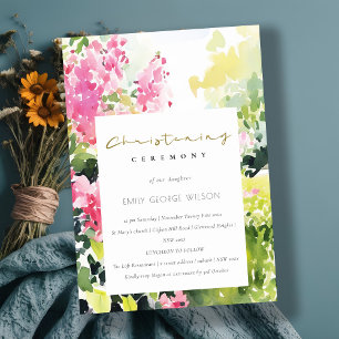 Convites Bougainvillea tropical verde rosa