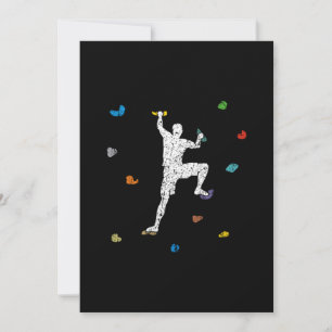 Convites Bouldering Wall Climber Gift Idea