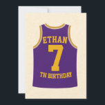 Convites 🏀 Bounce into the best birthday ever! 🎉<br><div class="desc">Get ready to celebrate with this fun and energetic basketball-themed kids' birthday invitation! Designed in a playful, hand-drawn style, this invite is perfect for your little all-star’s big day. Whether they love shooting hoops or just watching the game, this invitation sets the tone for a slam dunk celebration. ✨ Why...</div>