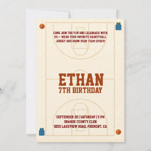 Convites 🏀 Bounce into the best birthday ever! 🎉