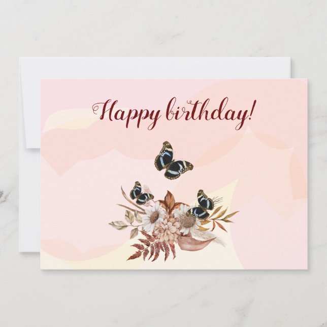 Convites Bouquet floral blooming garden (Frente)