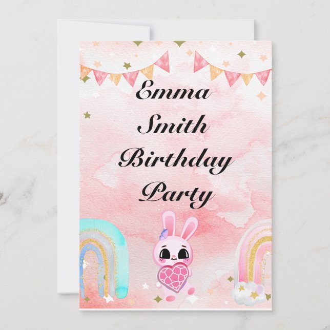 Convites Bouquet floral blooming garden (Frente)