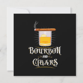 Convites Bourbon E Charutos