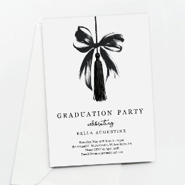 Convites Bow Graduation Invitation Girl High School College