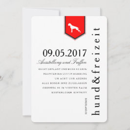 Convites Boxer Hunde Einladung