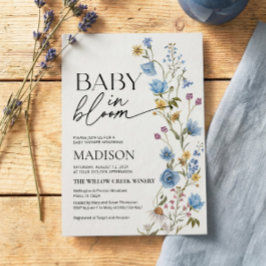 Convites Boy Baby in Bloom Invitation | Baby Shower 