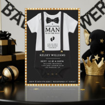 Boy Baby Shower A Little Gentleman Bodysuit
