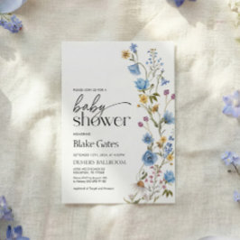 Convites Boy Baby Shower Invitation 