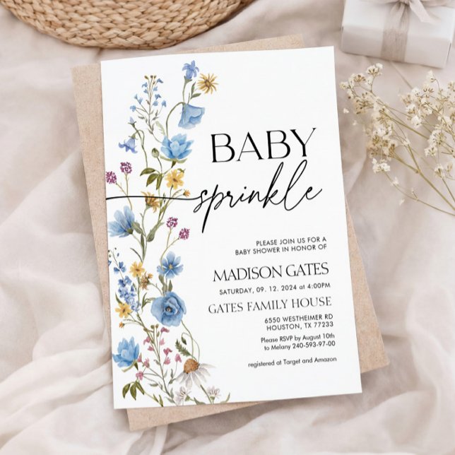 Convites Boy Baby Sprinkle Invitation (Criador carregado)