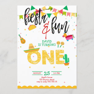 Convites Boy First Fiesta Birthday