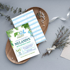 Convites Boy Pool Party Invitation – Cool Dude Birthday