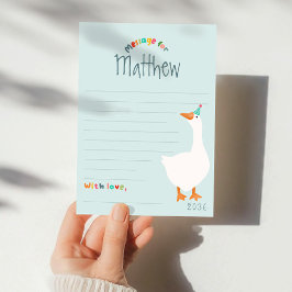 Convites Boys Blue Goose First Birthday Time Capules