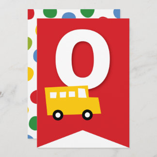 Convites Boys Toys Kid's Festa de aniversário Banner de Bun