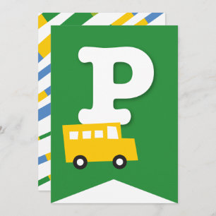 Convites Boys Toys Transport Happy Birthday Party Banner