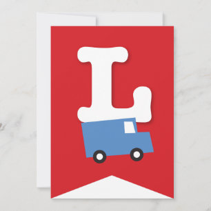 Convites Boys Toys Transport Happy Birthday Party Banner