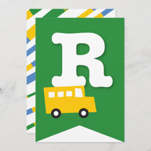 Convites Boys Toys Transport Happy Birthday Party Banner