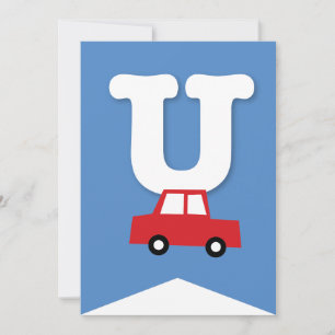 Convites Boys Toys Transport Happy Birthday Party Banner