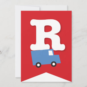 Convites Boys Toys Transport Happy Birthday Party Banner