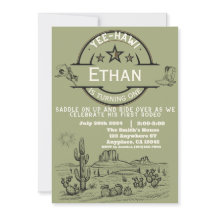 Boys Western First Rodeo Primeiro Aniversário