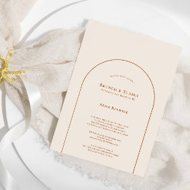 Convites Braço Simples, Ivory Bridal Brunch e Bubble