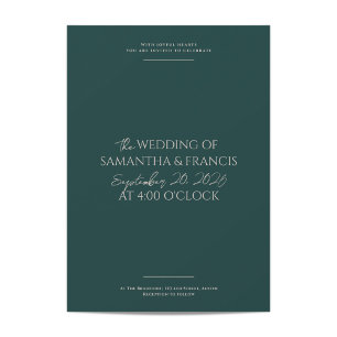 Convites Bradford Modern Photo e Typografia Wedes