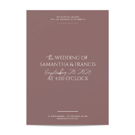 Convites Bradford Modern Photo e Typografia Wedes