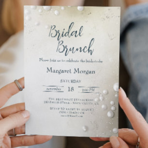 Convites Branca - Bridal Minimalista Brunch