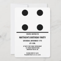 Branca com o Partido Personalizado Domino de Ponto