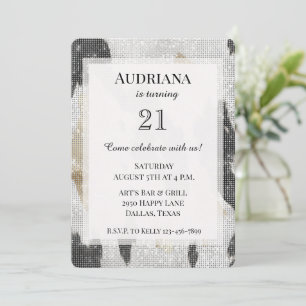 Convites Branca Dourada Branca Branca de Cabra Negra