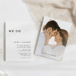 Convites Branca Moderna Negrito Fazemos Casamento Fotográfi<br><div class="desc">Apresentando nossa Branca Moderna Fazemos design de Convite Foto para Casamento, uma verdadeira representação do minimalismo moderno e elegância. Com a sua única mistura de elementos criativos e quic design, essa design é perfeita para aqueles que buscam uma estética polida e ousada em seu dia especial. Nossa tipografia quic off-set...</div>