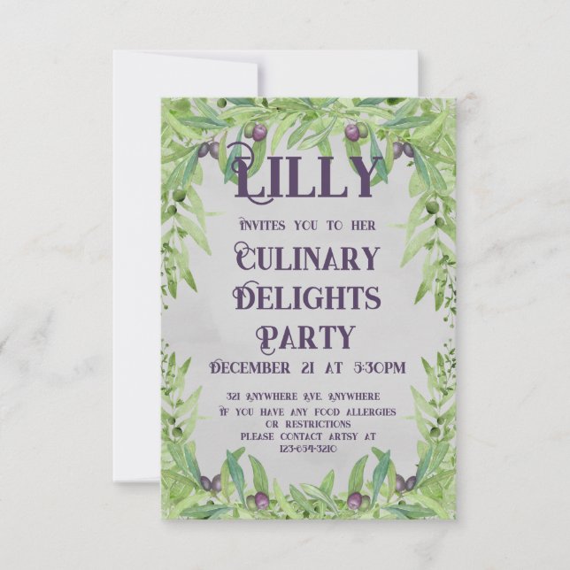 Convites Branch de Olivais (Frente)