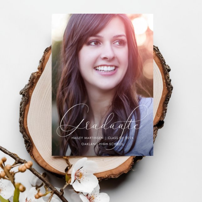 Convites Branco da Festa de formatura de Fotografias de Scr (Criador carregado)