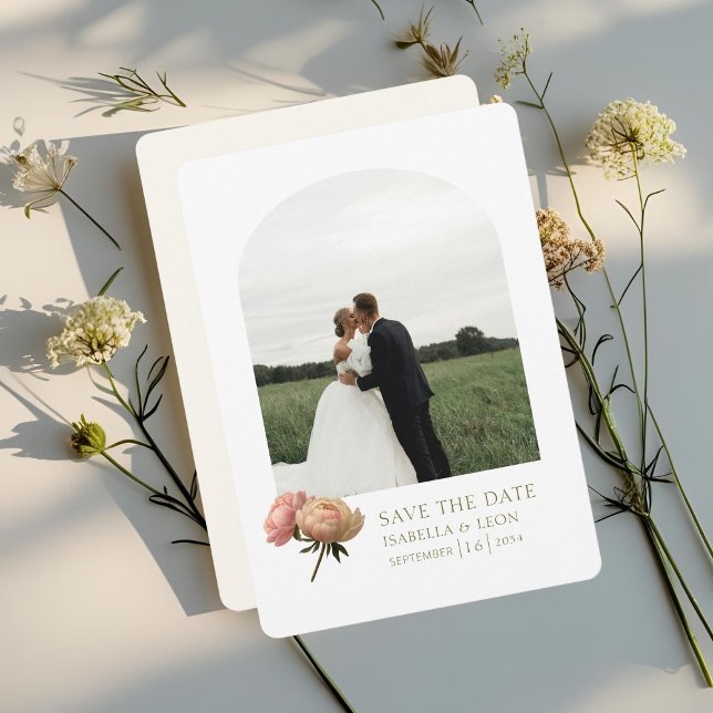 Convites Branco e Costa do Marfim | Rosa Verde Azul Moderno (Criador carregado)