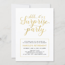 Convites Branco e Dourado | Partido da Reforma Empresarial 