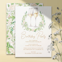 Branco e Dourado | Vinho Floral Qualquer Adulto Id