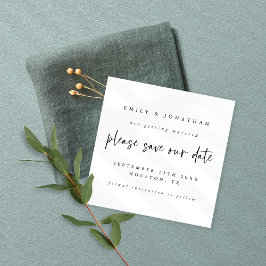 Convites Branco preto moderno Qualquer Casamento Colorido S