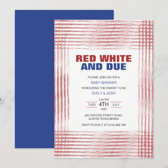 Convites Branco vermelho e arte devidamente verificada (Frente/Verso)
