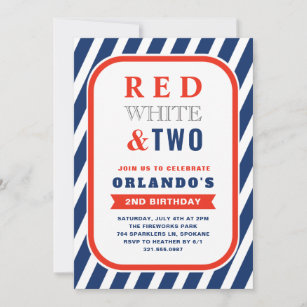 Convites Branco Vermelho e Dois Garoto Bonitos no Segundo A