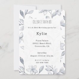 Convites Brancos Brancos de Prata Chic