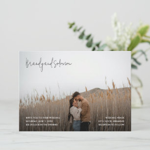 Convites Brandy Simple Foto Moderna Casamento