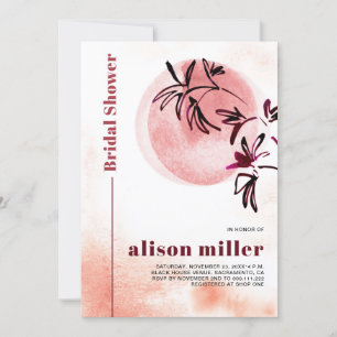 Convites Branqueamento de aquarelas e chá de panela Japandi