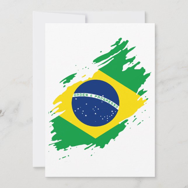 Convites Brasil: Bandeira do Orgulho Nacional (Frente)