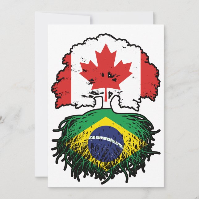 Convites Brasil: Canadá, Canadá, Bandeira das Raízes das Ár (Frente)