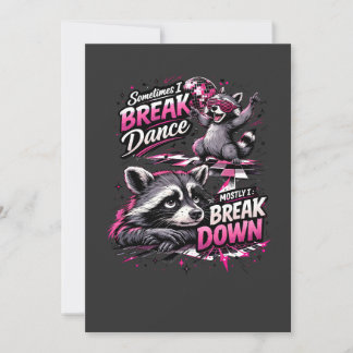 Convites Break dance, break down, diversão disco