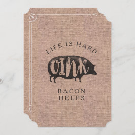 Convites Breakfast ou Brunnic Party para Amantes de Bacon