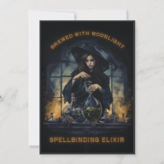 Convites Brewed Com Bruxa da Luz da Lua