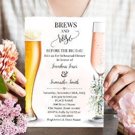 Convites Brews & Rosa antes do grande ensaio do dia